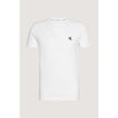 White Cotton ClothingDiscover the elegance and comfort of the Calvin Klein Jeans ESSENTIAL SLIM TEE J30J314544 short-sleeve t-shirt for men. Made from 100% cotton, this shirt offers a soft and breathable feel, making it perfect for everyday wear. The slim