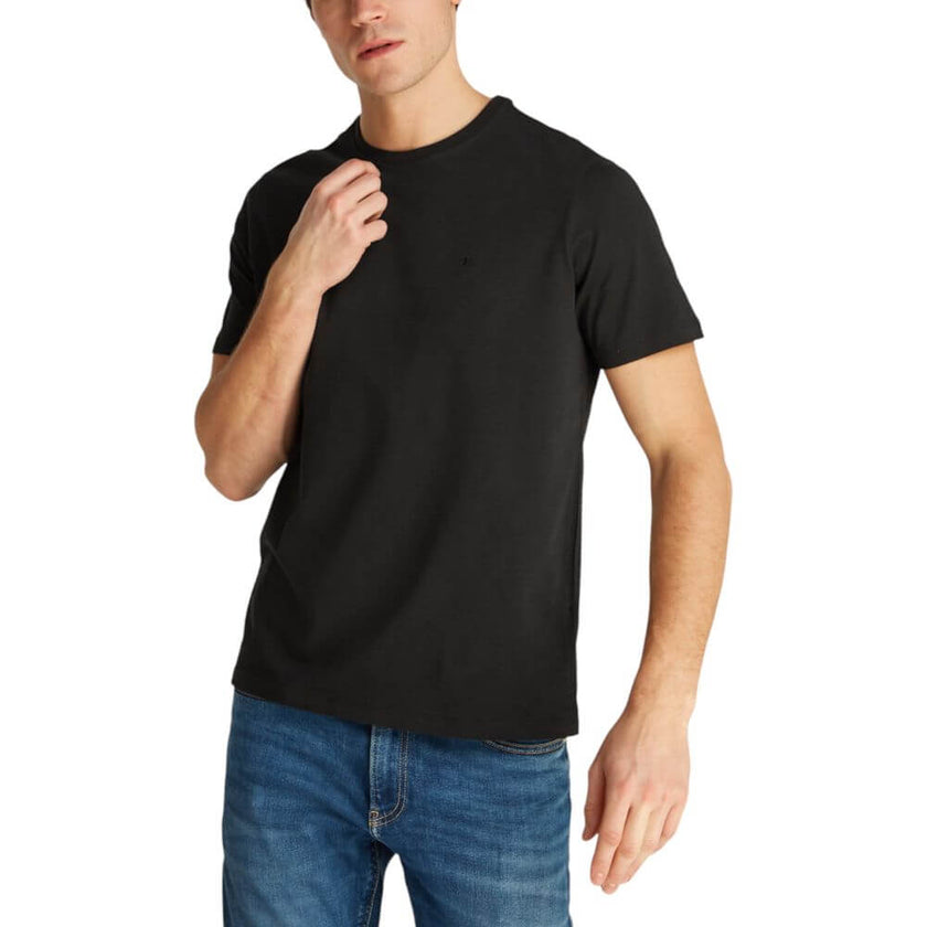 Black Cotton ClothingDiscover the short-sleeve t-shirt for men by Calvin Klein Jeans SS Smooth CTTN Solid LV040HM265, an essential piece for your wardrobe. Made from 100% cotton, this t-shirt offers a comfortable and breathable fit, perfect for everyday w