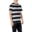Black Cotton T-ShirtDiscover the Boss TalesStripe short-sleeve t-shirt for men, an essential piece for your summer wardrobe. Made from 100% cotton, this t-shirt offers a soft and comfortable feel against the skin, perfect for warm days. The elegant and mo