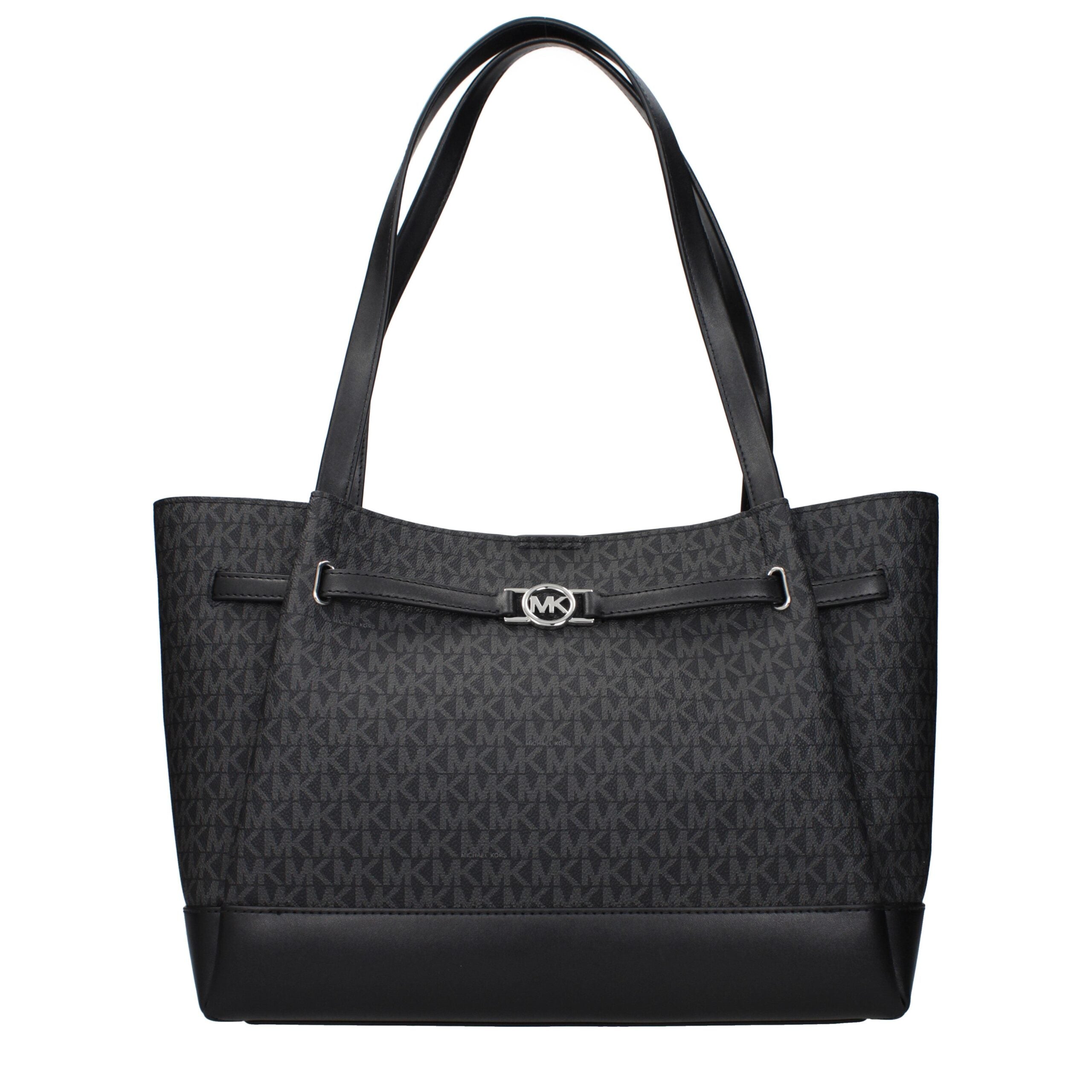 Schwarze Umhängetasche aus Kunstleder mit Logo von Michael Kors