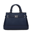 Blue Leather HandbagsDescription: The product with MPN 35F4S6RC0TNAVY and code F85018 leather in blue is a handbags designed by Michael Kors. It has features like front logo, adjustable shoulder, removable shoulder, divider inner pocket.Blue Leather Handb