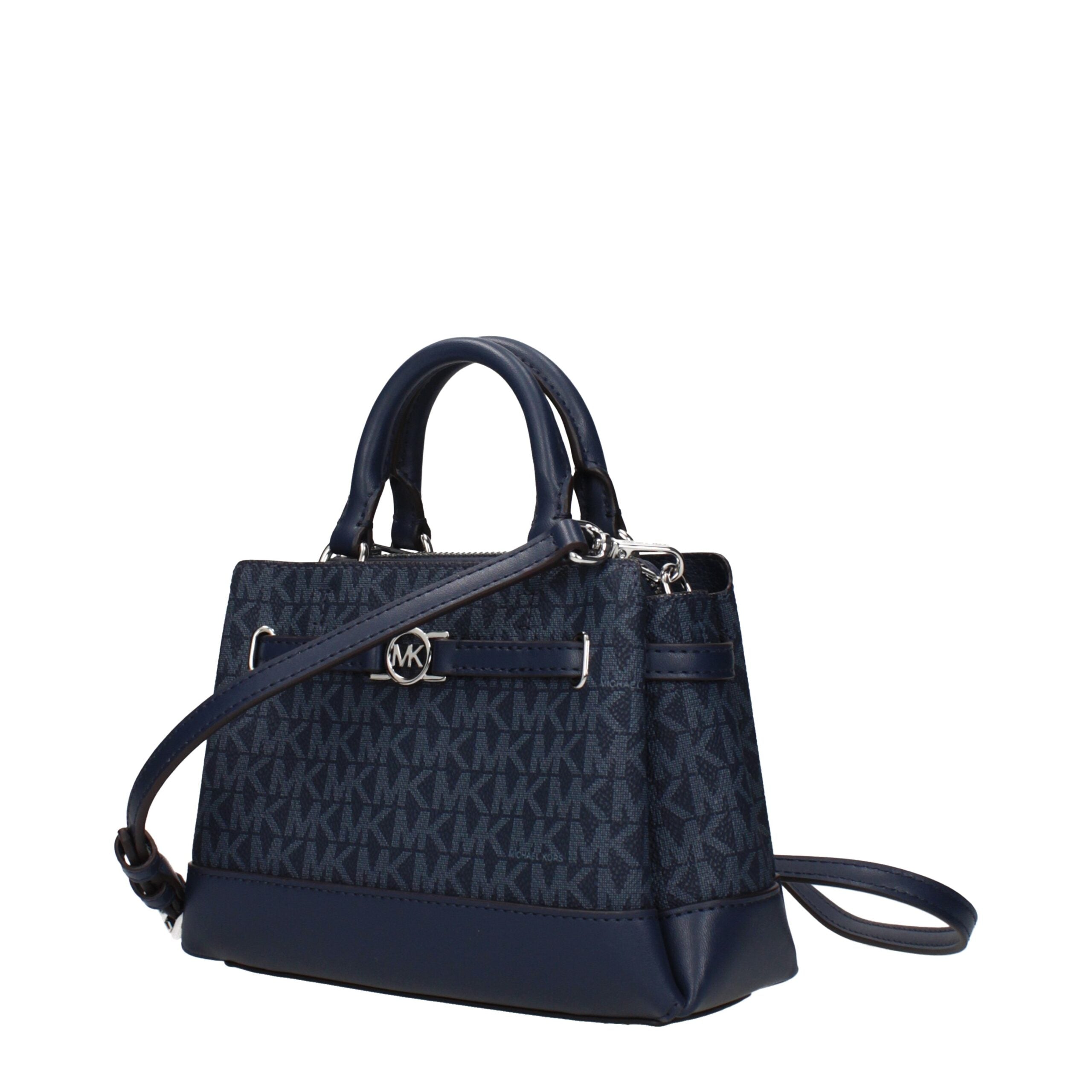 Blue Fabric HandbagDescription: The product with MPN 35F4S6RC0BADMIRAL and code F85017 fabric in blue is a handbags designed by Michael Kors. It has features like logo, divider inner pocket, adjustable shoulder, removable shoulder.Blue Fabric Handbag${tag