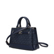 Blue Fabric HandbagDescription: The product with MPN 35F4S6RC0BADMIRAL and code F85017 fabric in blue is a handbags designed by Michael Kors. It has features like logo, divider inner pocket, adjustable shoulder, removable shoulder.Blue Fabric Handbag${tag