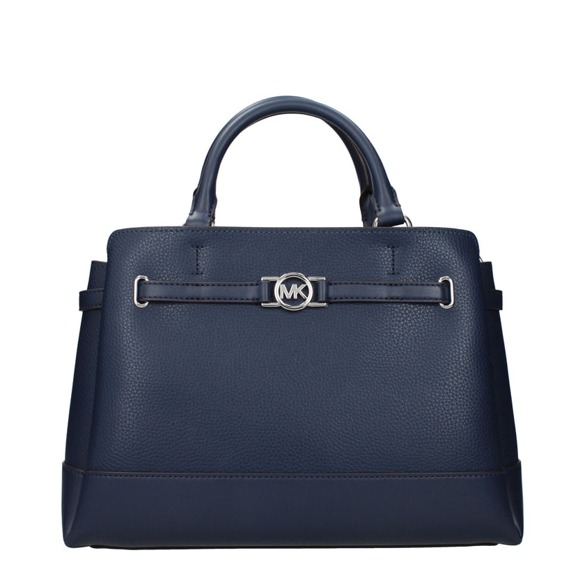 Blue Leather HandbagsDescription: The product with MPN 35F4S6RS3TNAVY and code F85020 leather in blue is a handbags designed by Michael Kors. It has features like front logo, adjustable shoulder, removable shoulder.Blue Leather Handbags${tagsMichael KorsA