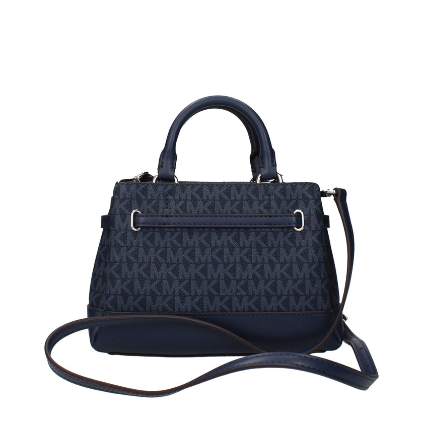 Blue Fabric HandbagDescription: The product with MPN 35F4S6RC0BADMIRAL and code F85017 fabric in blue is a handbags designed by Michael Kors. It has features like logo, divider inner pocket, adjustable shoulder, removable shoulder.Blue Fabric Handbag${tag