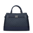 Blue Fabric HandbagDescription: The product with MPN 35F4S6RS3BADMIRAL and code F85019 fabric in blue is a handbags designed by Michael Kors. It has features like logo, divider inner pocket, adjustable shoulder, removable shoulder.Blue Fabric Handbag${tag