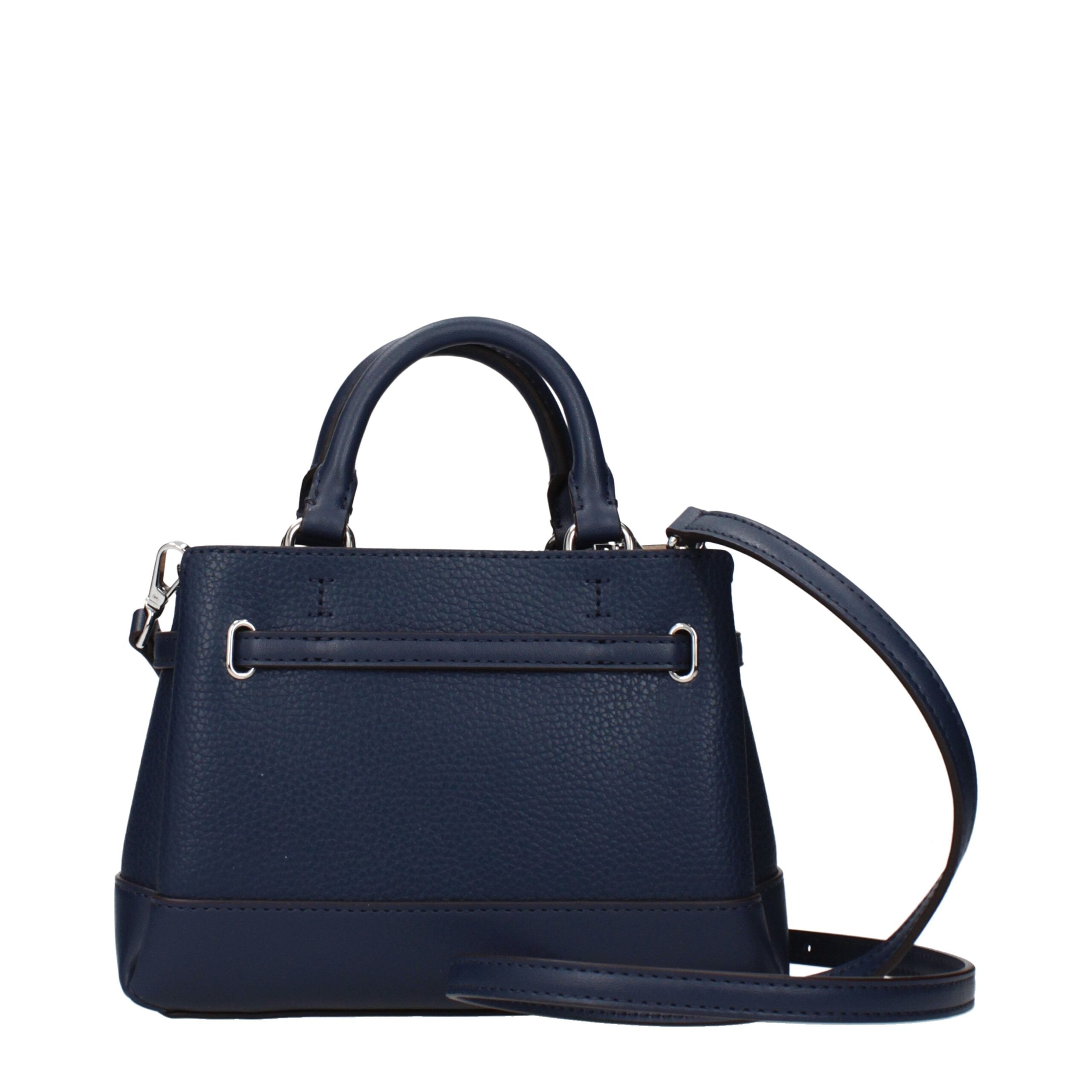 Blue Leather HandbagsDescription: The product with MPN 35F4S6RC0TNAVY and code F85018 leather in blue is a handbags designed by Michael Kors. It has features like front logo, adjustable shoulder, removable shoulder, divider inner pocket.Blue Leather Handb