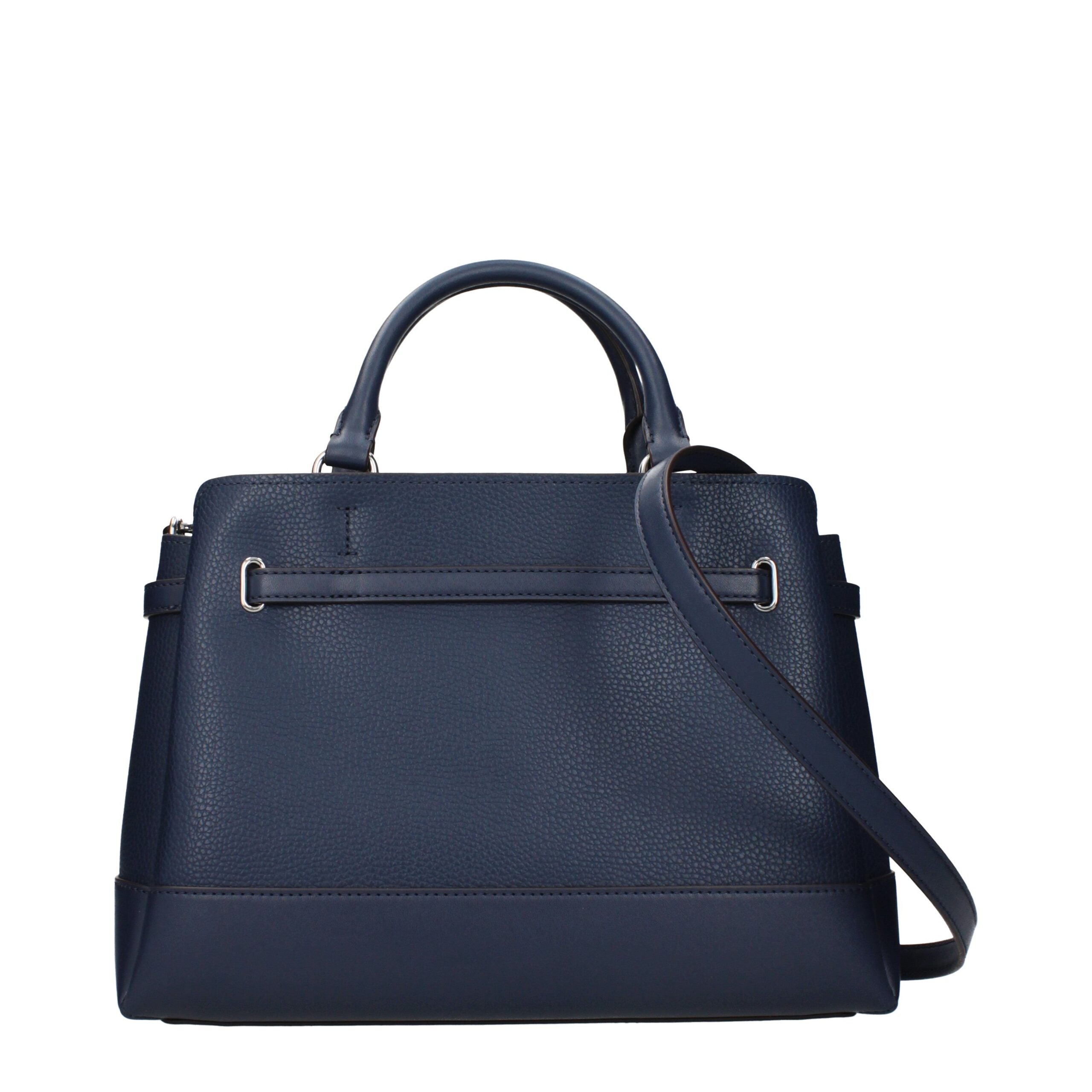Blue Leather HandbagsDescription: The product with MPN 35F4S6RS3TNAVY and code F85020 leather in blue is a handbags designed by Michael Kors. It has features like front logo, adjustable shoulder, removable shoulder.Blue Leather Handbags${tagsMichael KorsA