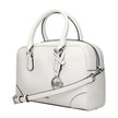 White Leather HandbagDescription: The product with MPN 35S5S70S6LOPTICWHITE and code F85021 leather in white is a handbags designed by Michael Kors. It has features like front logo, front detail, removable details, adjustable shoulder, removable shoulder.