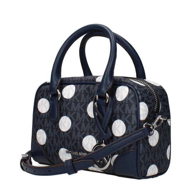 Blue Fabric HandbagDescription: The product with MPN 35S5S7OC0NNAVY and code F85022 fabric in blue is a handbags designed by Michael Kors. It has features like logo, front detail, removable details, adjustable shoulder, removable shoulder.Blue Fabric Hand