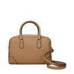Brown Leather HandbagDescription: The product with MPN 35S5S70S6LPEANUT and code F85021 leather in brown is a handbags designed by Michael Kors. It has features like front logo, front detail, removable details, adjustable shoulder, removable shoulder.Brow
