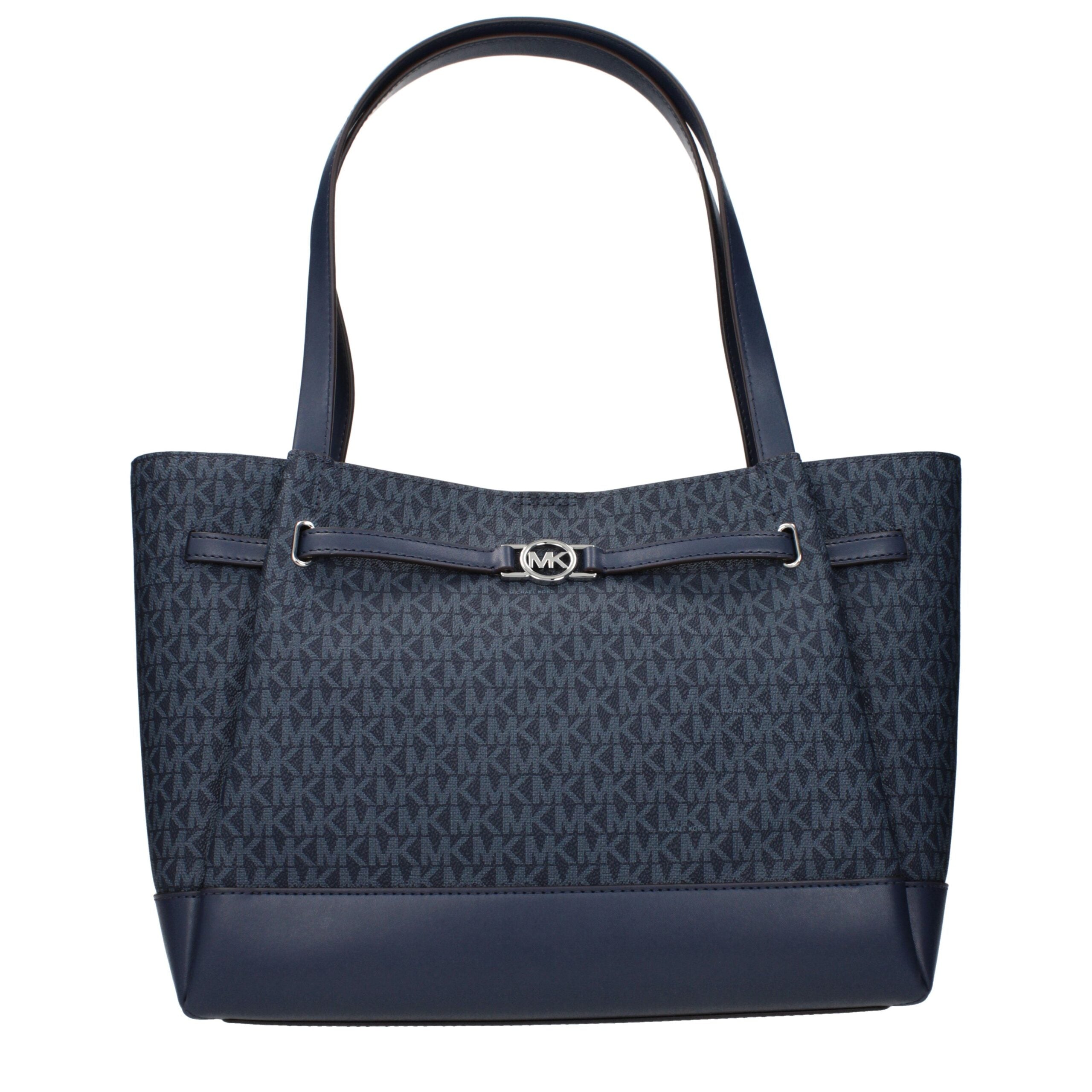 Blaue synthetische Umhängetasche mit Logo von Michael Kors
