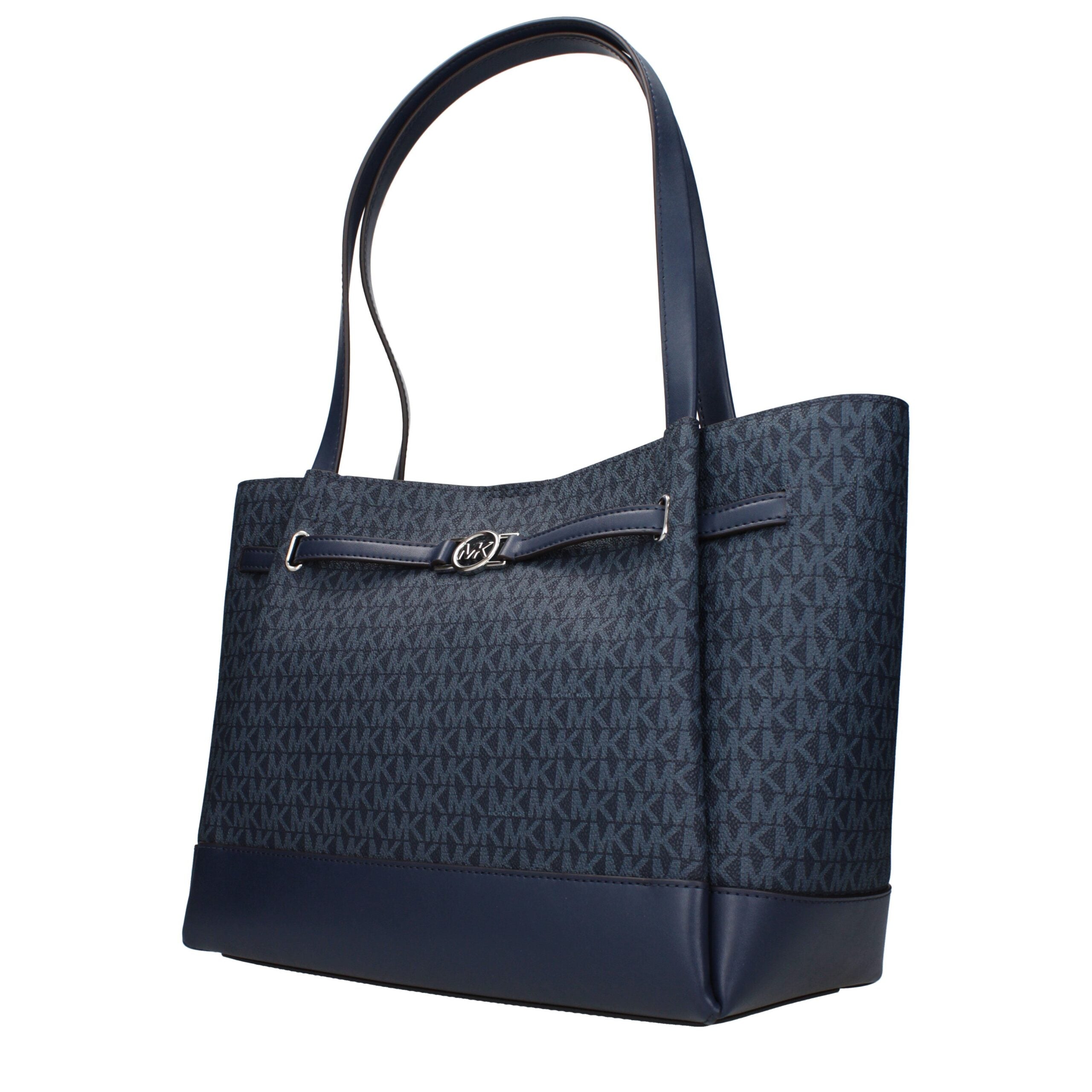 Blaue synthetische Umhängetasche mit Logo von Michael Kors