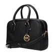 Black Leather HandbagDescription: The product with MPN 35S5G70S6LBLACK and code F85027 leather in black is a handbags designed by Michael Kors. It has features like front logo, front detail, removable details, adjustable shoulder, removable shoulder.Black