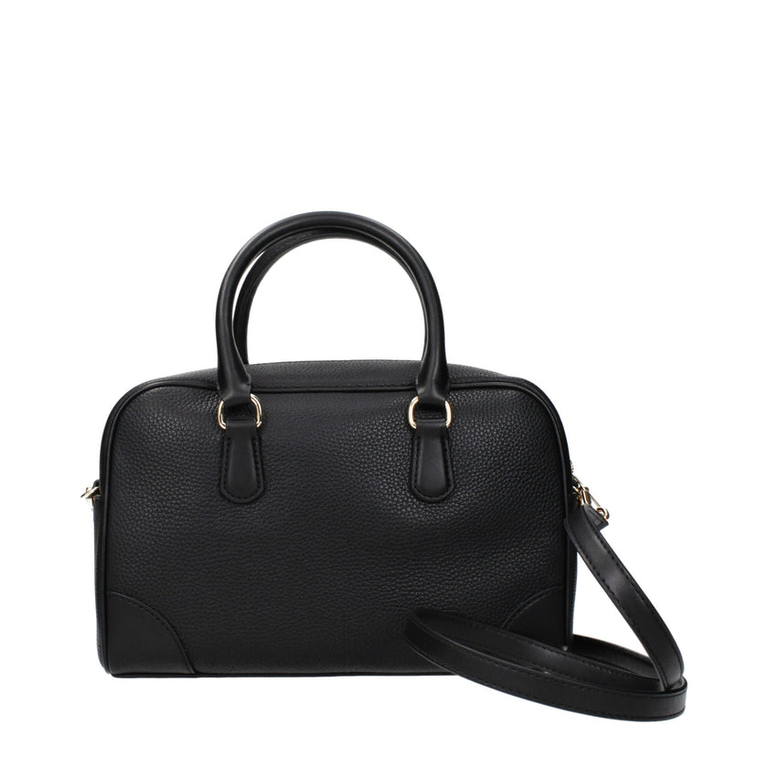 Black Leather HandbagDescription: The product with MPN 35S5G70S6LBLACK and code F85027 leather in black is a handbags designed by Michael Kors. It has features like front logo, front detail, removable details, adjustable shoulder, removable shoulder.Black