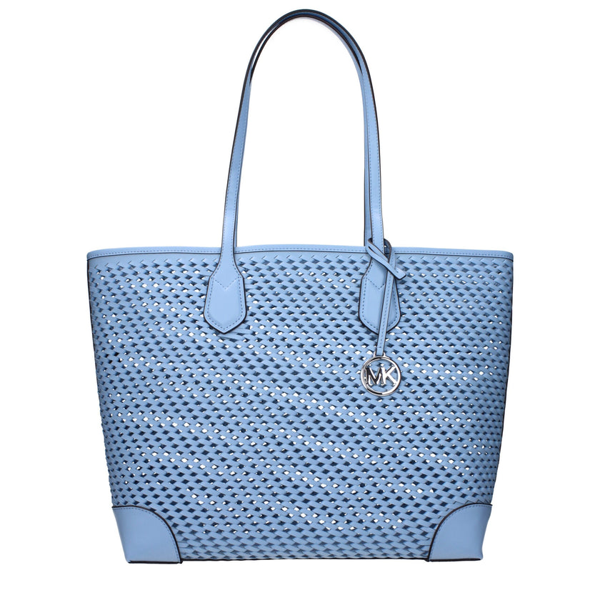 Light Blue Leather Shoulder BagDescription: The product with MPN 35T5SV0T3YLTSKY and code F85033 leather in heavenly is a shoulder bags designed by Michael Kors. It has features like front detail, removable details, removable inner clutch.Light Blue Leath