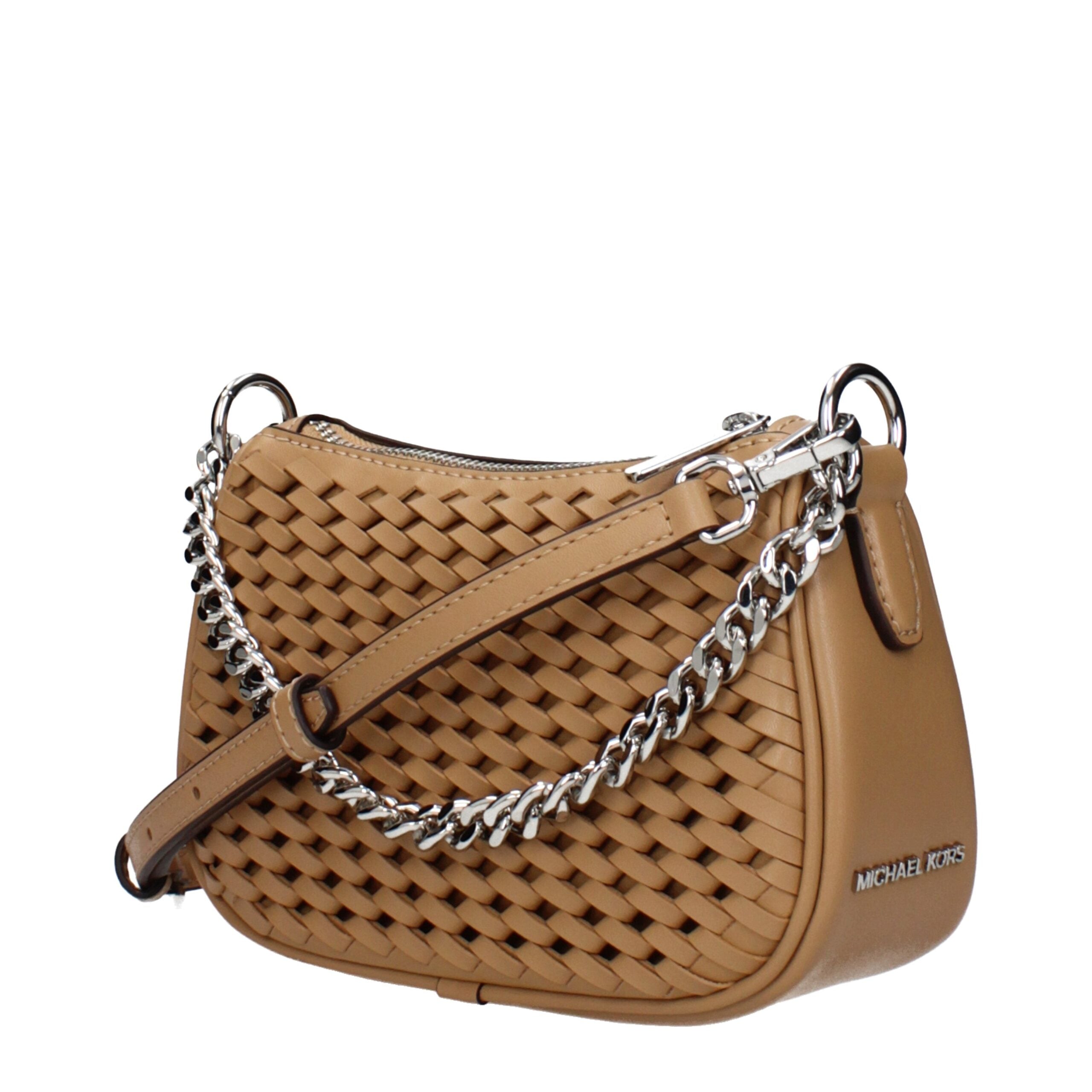 Brown Leather HandbagDescription: The product with MPN 35T5S1QC1YPEANUT and code F85031 leather in brown is a handbags designed by Michael Kors. It has features like side logo, adjustable shoulder, removable shoulder.Brown Leather Handbag${tagsMichael Kor