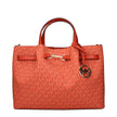 Orange Fabric HandbagDescription: The product with MPN 35S5G2ZS3VREDCLAY and code F85037 fabric in orange is a handbags designed by Michael Kors. It has features like logo, front logo, front detail, removable details, adjustable shoulder, removable should
