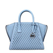 Light Blue Leather HandbagDescription: The product with MPN 35T5S4VS1YLTSKY and code F85038 leather in heavenly is a handbags designed by Michael Kors. It has features like front detail, removable details, adjustable shoulder, removable shoulder, side but