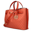 Orange Fabric HandbagDescription: The product with MPN 35S5G2ZS3VREDCLAY and code F85037 fabric in orange is a handbags designed by Michael Kors. It has features like logo, front logo, front detail, removable details, adjustable shoulder, removable should