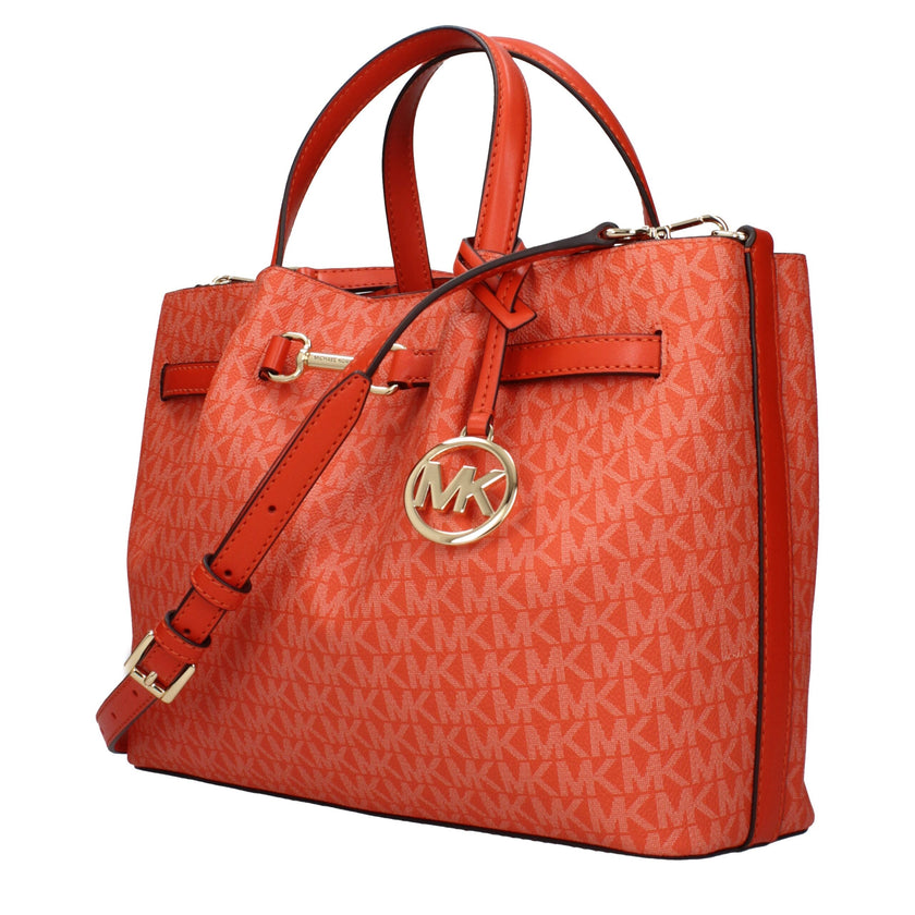 Orange Fabric HandbagDescription: The product with MPN 35S5G2ZS3VREDCLAY and code F85037 fabric in orange is a handbags designed by Michael Kors. It has features like logo, front logo, front detail, removable details, adjustable shoulder, removable should