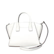 White Leather HandbagDescription: The product with MPN 35T5S4VS1YOPTICWHITE and code F85038 leather in white is a handbags designed by Michael Kors. It has features like front detail, removable details, adjustable shoulder, removable shoulder, side button