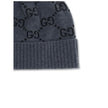 Gray Cashmere BeanieCashmere GG Hat by Gucci features a ribbed lapel and all-over GG logo print, combining elegance and comfort in an iconic and refined accessory. Season: AW25 Composition: 100% Kashmir/capra Hircus MADE IN ITALYGray Cashmere Beanie${tags