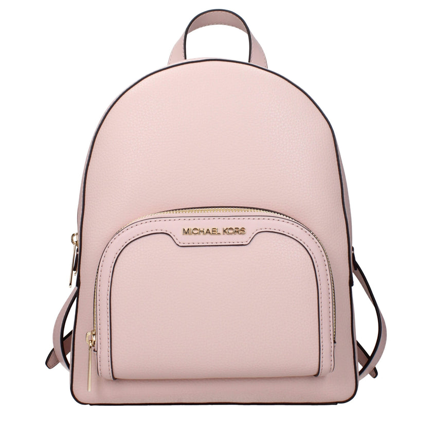 Pink Leather BackpackDescription: The product with MPN 35S2G8TB2LPOWDERBLUSH and code F83865 leather in pink is a backpacks and bumbags designed by Michael Kors. It has features like front logo, adjustable straps.Pink Leather Backpack${tagsMichael KorsAul