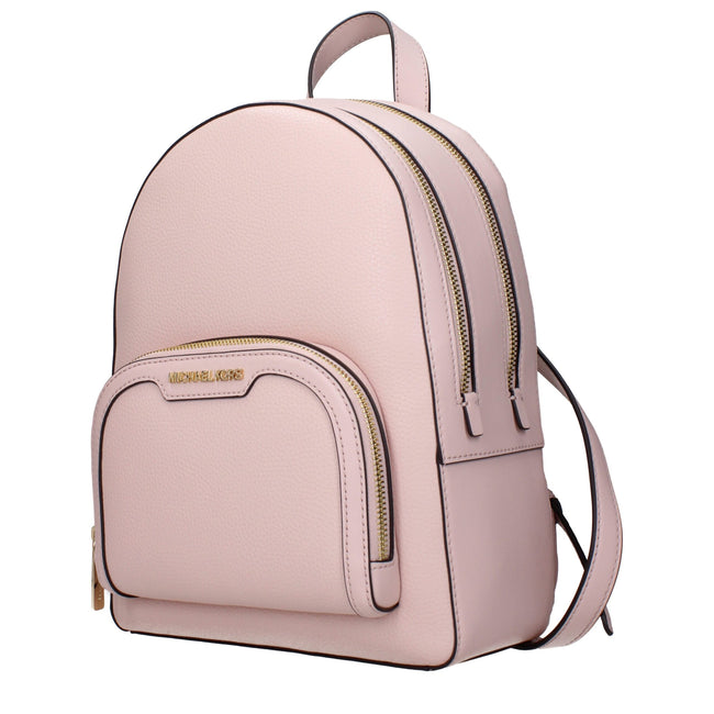 Pink Leather BackpackDescription: The product with MPN 35S2G8TB2LPOWDERBLUSH and code F83865 leather in pink is a backpacks and bumbags designed by Michael Kors. It has features like front logo, adjustable straps.Pink Leather Backpack${tagsMichael KorsAul