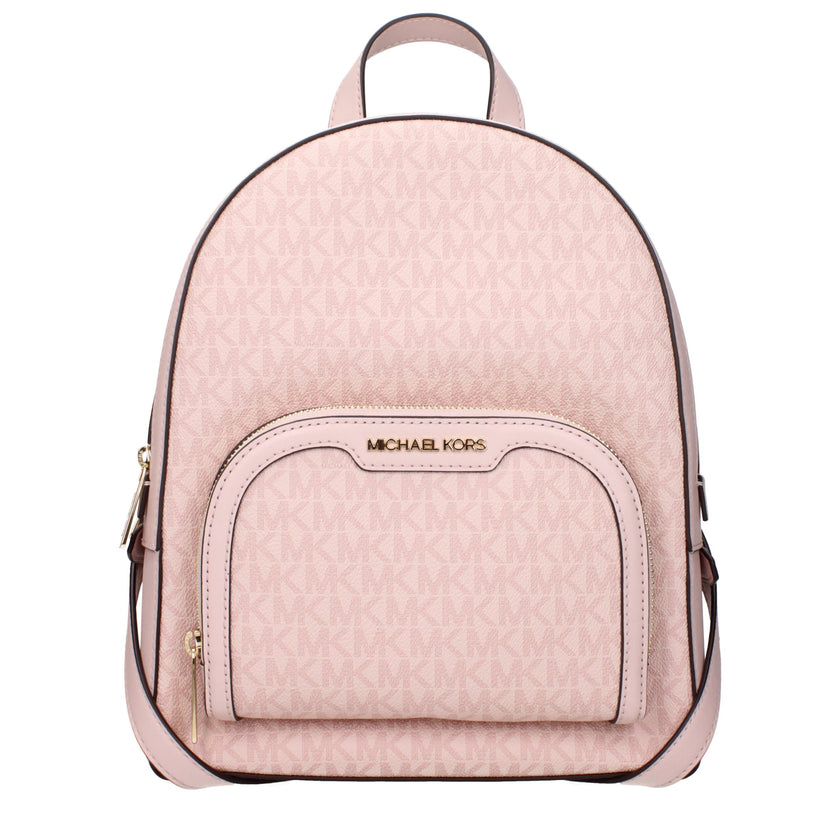 Pink Fabric BackpackDescription: The product with MPN 35S3G8TB6VPOWDERBLUSH and code F83874 fabric in pink is a backpacks and bumbags designed by Michael Kors. It has features like logo, front logo, print which can vary, back adjustable straps.Pink Fabric