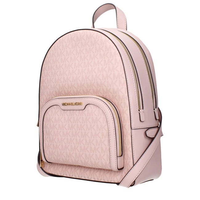 Pink Fabric BackpackDescription: The product with MPN 35S3G8TB6VPOWDERBLUSH and code F83874 fabric in pink is a backpacks and bumbags designed by Michael Kors. It has features like logo, front logo, print which can vary, back adjustable straps.Pink Fabric