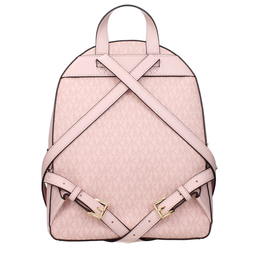 Pink Fabric BackpackDescription: The product with MPN 35S3G8TB6VPOWDERBLUSH and code F83874 fabric in pink is a backpacks and bumbags designed by Michael Kors. It has features like logo, front logo, print which can vary, back adjustable straps.Pink Fabric