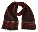 Maroon Striped Wool Blend Unisex Wrap Fringes ScarfMISSONI Gorgeous brand new with tags, 100% Authentic Missoni wool blend scarf featuring a refined striped pattern and embroidered brand logo. Crafted from a luxurious mix of wool and cashmere, it offers e