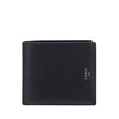 Black Calf Leather Bos Taurus WalletFendi’s billfold leather Wallet is an elegant and practical accessory perfect for those seeking style and functionality. The two-tone design lends a modern touch, while the brand’s iconic signature press-stamped on the