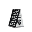 Black Wool ScarfWool logo Scarf by Burberry is a refined accessory with a graphic, contemporary style. Made in Italy from soft two-tone wool, it is decorated with Burberry lettering and the B Shield jacquard pattern, inspired by the iconic Equestrian Knig