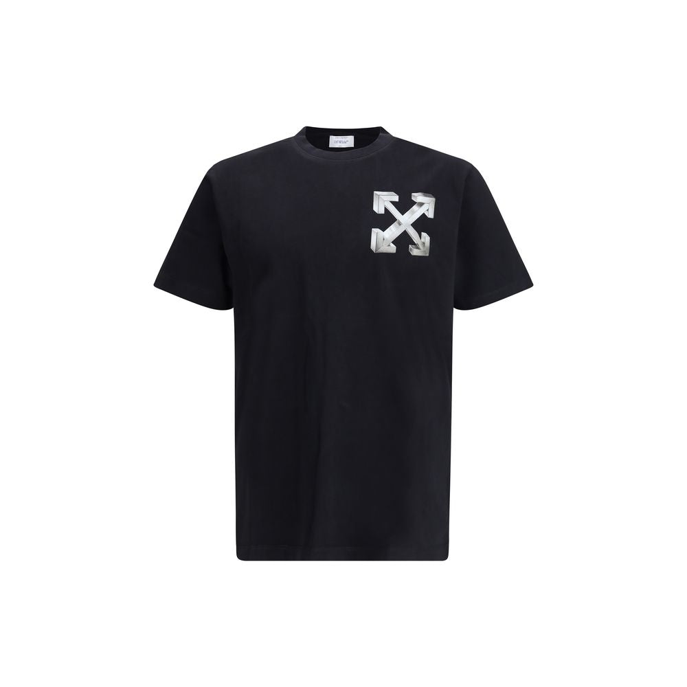 Arrows T-shirtThe Arrows T-shirt by Off-White is crafted from pure cotton and features the brand’s signature Arrows print on the back, an unmistakable icon of its identity. With a classic crew neck, short sleeves, and a minimalist cut, it offers both comf