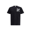 Arrows T-shirtThe Arrows T-shirt by Off-White is crafted from pure cotton and features the brand’s signature Arrows print on the back, an unmistakable icon of its identity. With a classic crew neck, short sleeves, and a minimalist cut, it offers both comf