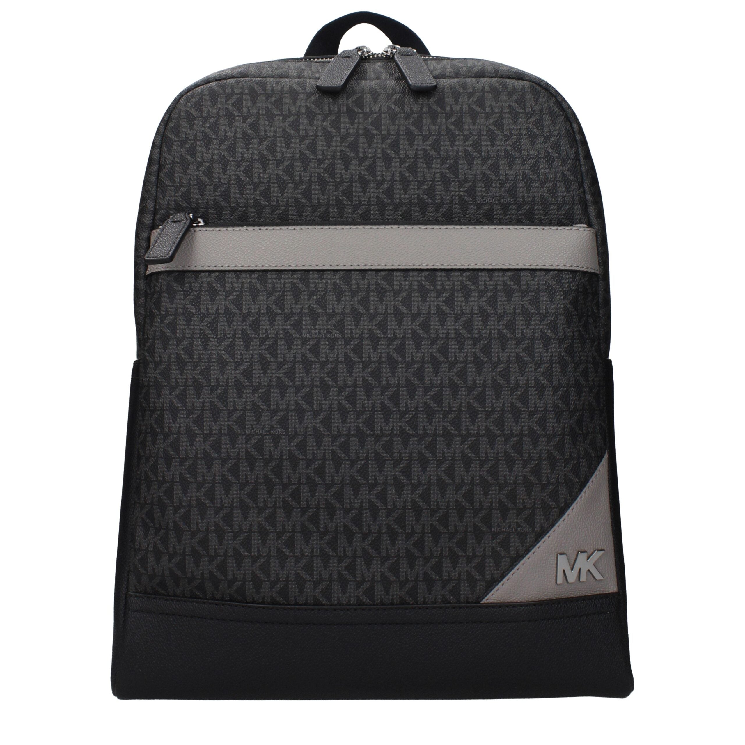 Black Fabric BackpackDescription: The product with MPN 37T5LLAB7BSTEELGREY and code F85036 fabric in black is a backpacks and bumbags designed by Michael Kors. It has features like logo, front logo, ipad/pc cases, back adjustable straps.Black Fabric Backp
