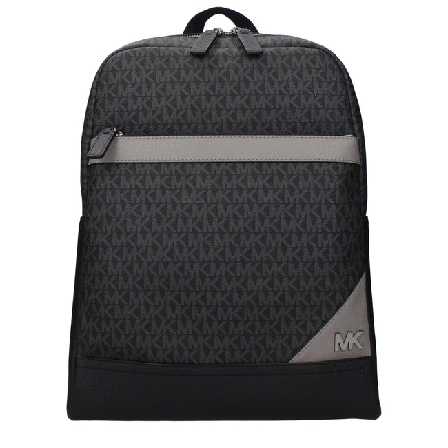 Black Fabric BackpackDescription: The product with MPN 37T5LLAB7BSTEELGREY and code F85036 fabric in black is a backpacks and bumbags designed by Michael Kors. It has features like logo, front logo, ipad/pc cases, back adjustable straps.Black Fabric Backp
