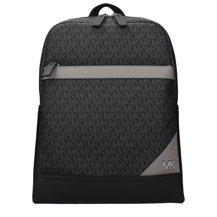 Black Fabric BackpackDescription: The product with MPN 37T5LLAB7BSTEELGREY and code F85036 fabric in black is a backpacks and bumbags designed by Michael Kors. It has features like logo, front logo, ipad/pc cases, back adjustable straps.Black Fabric Backp
