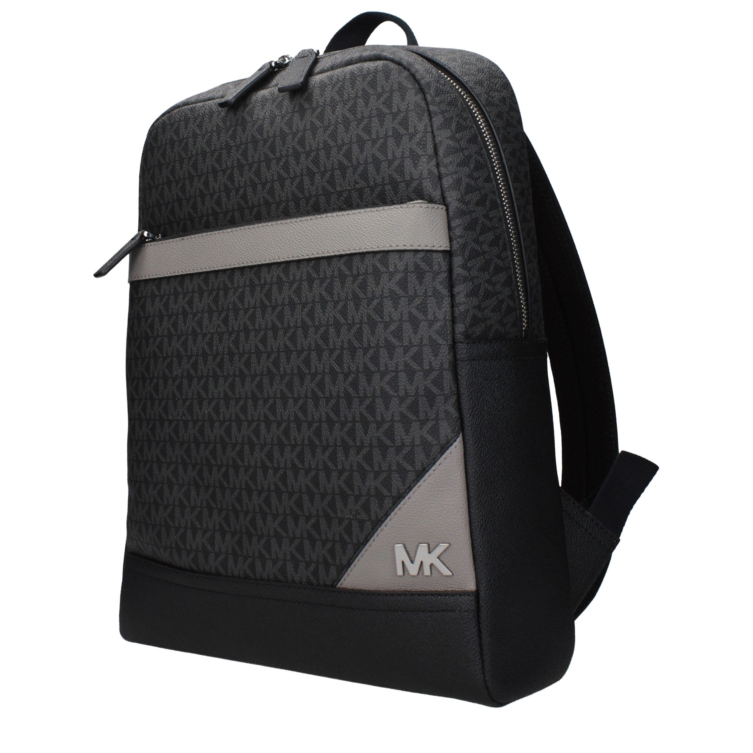 Black Fabric BackpackDescription: The product with MPN 37T5LLAB7BSTEELGREY and code F85036 fabric in black is a backpacks and bumbags designed by Michael Kors. It has features like logo, front logo, ipad/pc cases, back adjustable straps.Black Fabric Backp