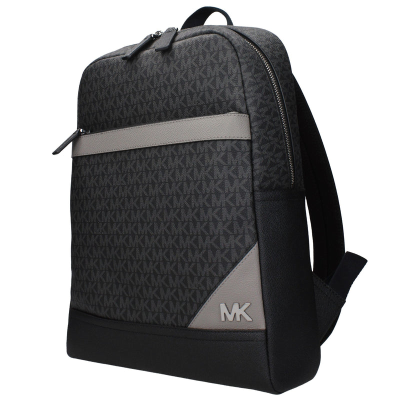 Black Fabric BackpackDescription: The product with MPN 37T5LLAB7BSTEELGREY and code F85036 fabric in black is a backpacks and bumbags designed by Michael Kors. It has features like logo, front logo, ipad/pc cases, back adjustable straps.Black Fabric Backp