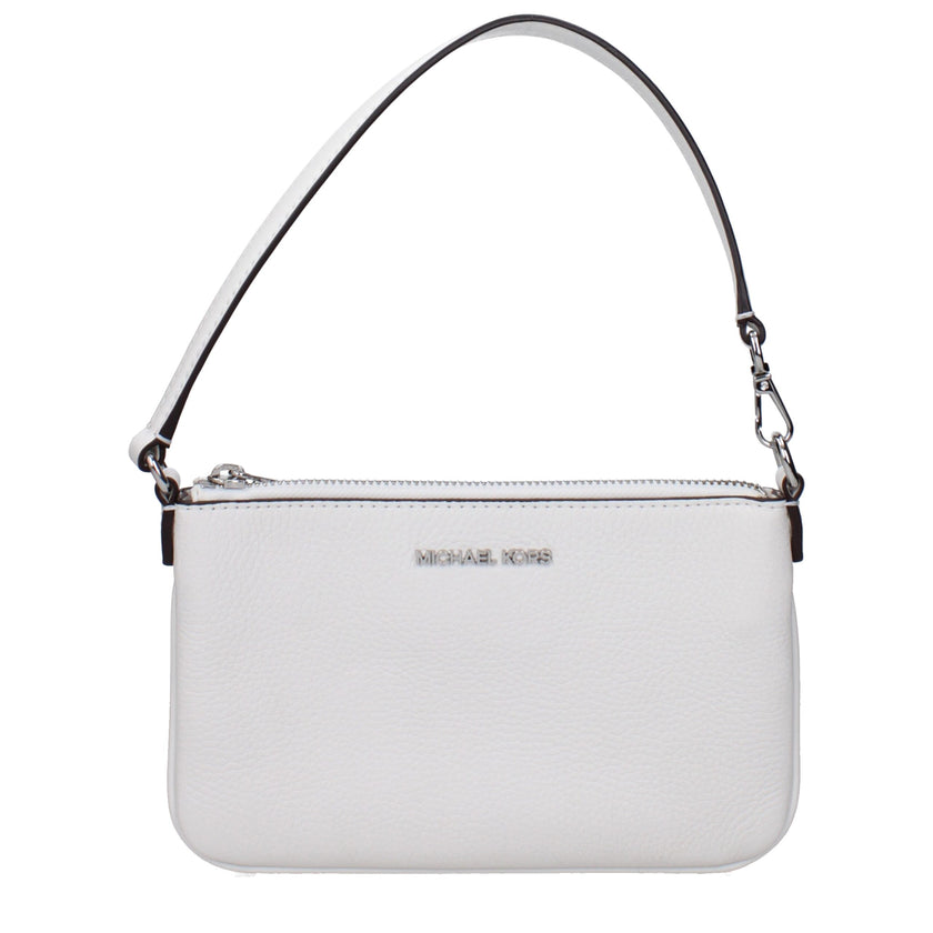 White Leather HandbagDescription: The product with MPN 35S5STVW5LOPTICWHITE and code F85042 leather in white is a handbags designed by Michael Kors. It has features like front logo.White Leather Handbag${tagsMichael KorsAulae White Leather Handbag Michael