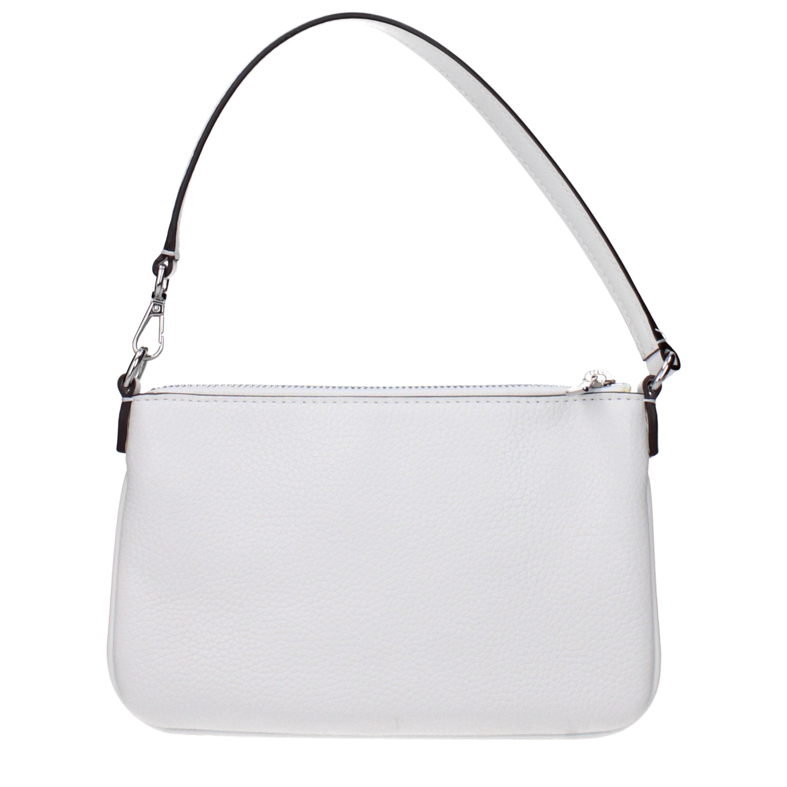 White Leather HandbagDescription: The product with MPN 35S5STVW5LOPTICWHITE and code F85042 leather in white is a handbags designed by Michael Kors. It has features like front logo.White Leather Handbag${tagsMichael KorsAulae White Leather Handbag Michael