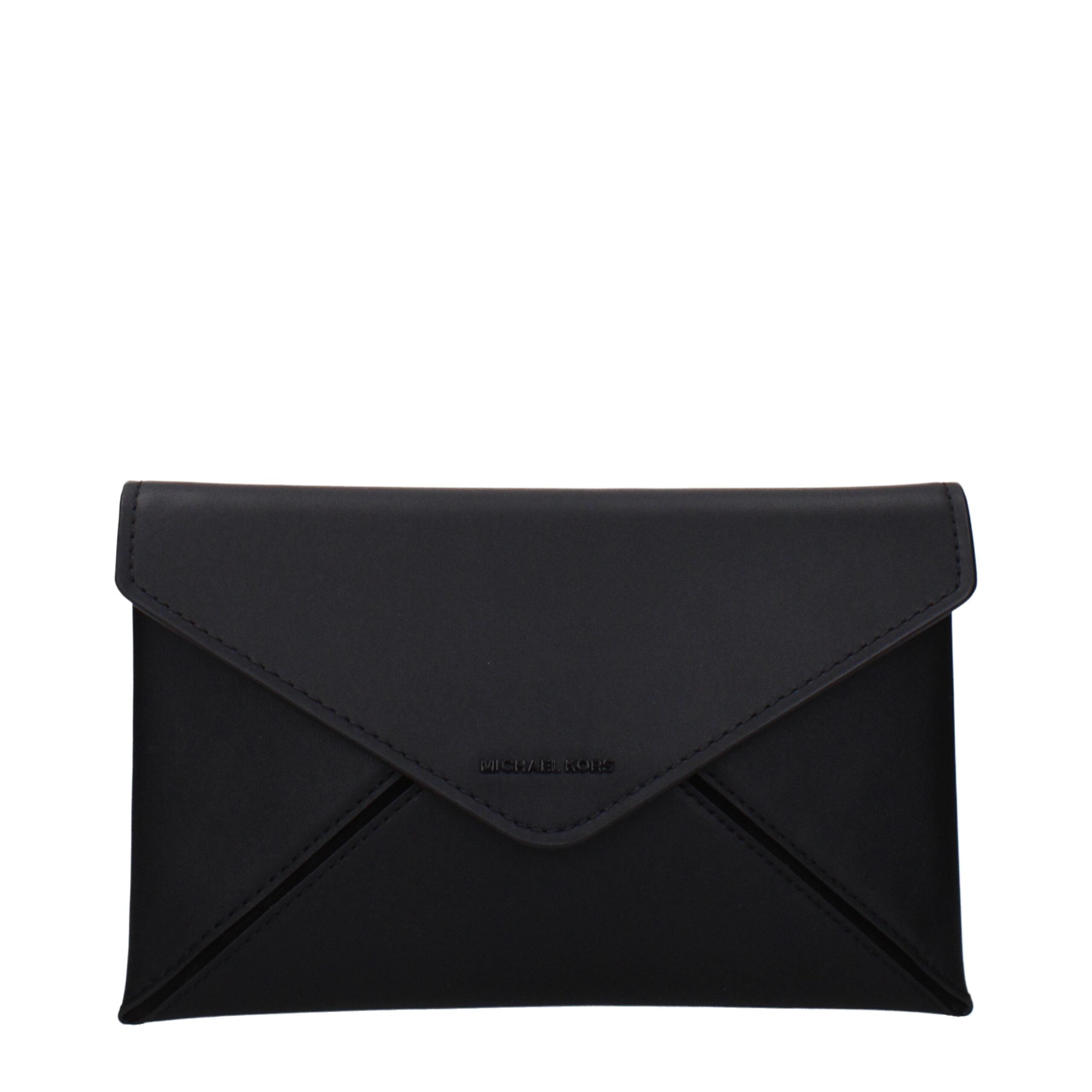 Black Leather Clutch BagDescription: The product with MPN 32F4T9JD7LBLACK and code F85041 leather in black is a clutches designed by Michael Kors. It has features like 2 inner clutch removable, front logo.Black Leather Clutch Bag${tagsMichael KorsAulae Bl