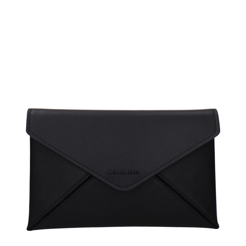 Black Leather Clutch BagDescription: The product with MPN 32F4T9JD7LBLACK and code F85041 leather in black is a clutches designed by Michael Kors. It has features like 2 inner clutch removable, front logo.Black Leather Clutch Bag${tagsMichael KorsAulae Bl