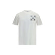White Cotton T-ShirtThe Arrows T-shirt by Off-White is crafted from pure cotton and features the brand’s signature Arrows print on the back, an unmistakable icon of its identity. With a classic crew neck, short sleeves, and a minimalist cut, it offers bot
