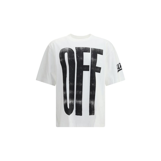 White Cotton T-ShirtThe Big Off Diagonal Skate Logo T-Shirt by Off-White embodies the brand’s avant-garde urban spirit with signature graphic details. Crafted from premium cotton, it features a minimalist crew neck, bold “OFF” motif at the front, and dist