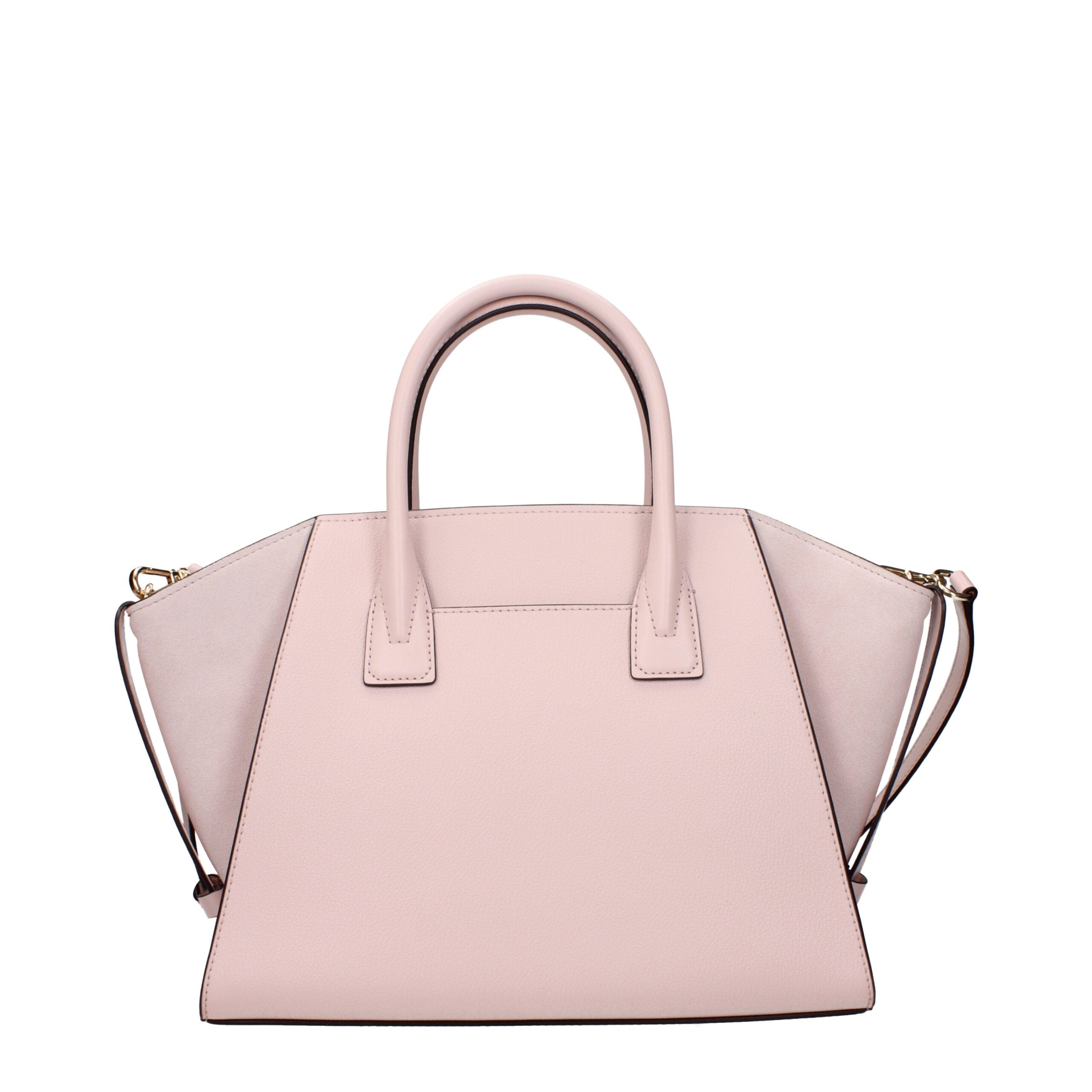 Pink Leather HandbagDescription: The product with MPN 35F4G4VS3LPOWDERBLUSH and code F83884 leather in pink is a handbags designed by Michael Kors. It has features like front logo, removable details, adjustable straps, adjustable shoulder, removable shoul
