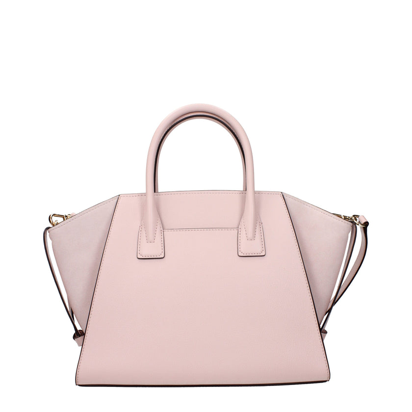 Pink Leather HandbagDescription: The product with MPN 35F4G4VS3LPOWDERBLUSH and code F83884 leather in pink is a handbags designed by Michael Kors. It has features like front logo, removable details, adjustable straps, adjustable shoulder, removable shoul